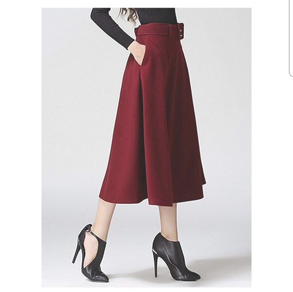 Choies Dresses & Skirts - 🛑4/$20🛑Choies BNWT Burgundy A-Line Skirt